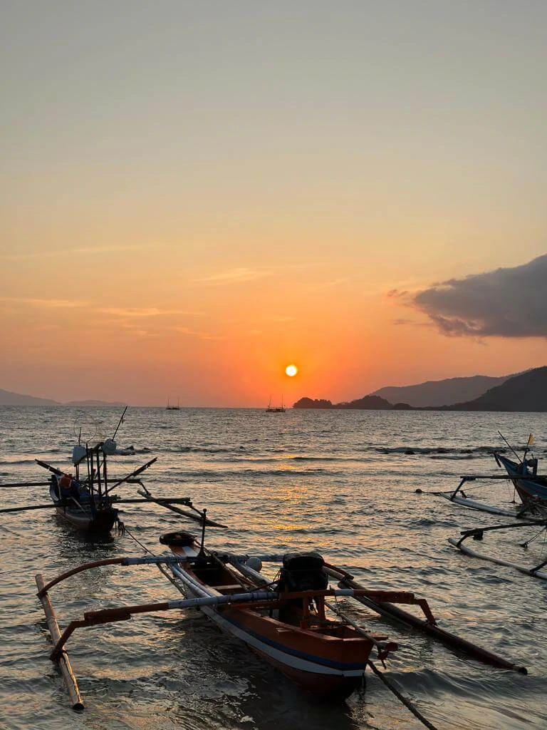 Sunset Fishing Boats